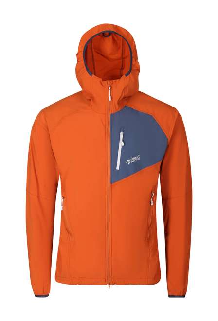 Fotogalerie Pánská outdoorová bunda DRU LIGHT cinnamon/navy