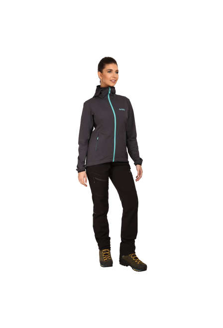 Fotogalerie Dámská outdoorová bunda BRENTA LADY emerald/grey